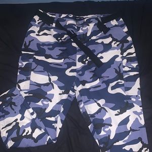 Blue Camo joggers